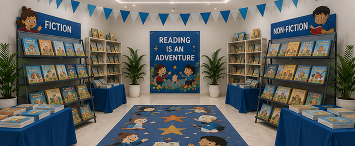 Fiction and Non-Fiction Book Sections